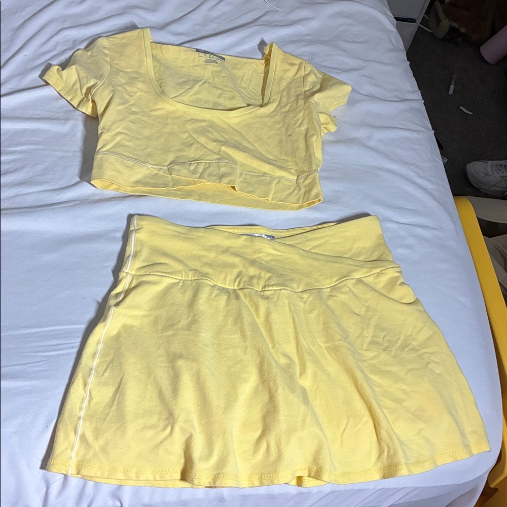 NWOT Yellow 2PC Set.